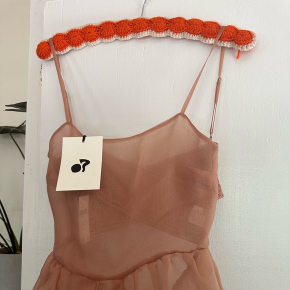 OHSEVENDAYS TIERED SHEER MIDI DRESS - size XS - Picture 2 of 7
